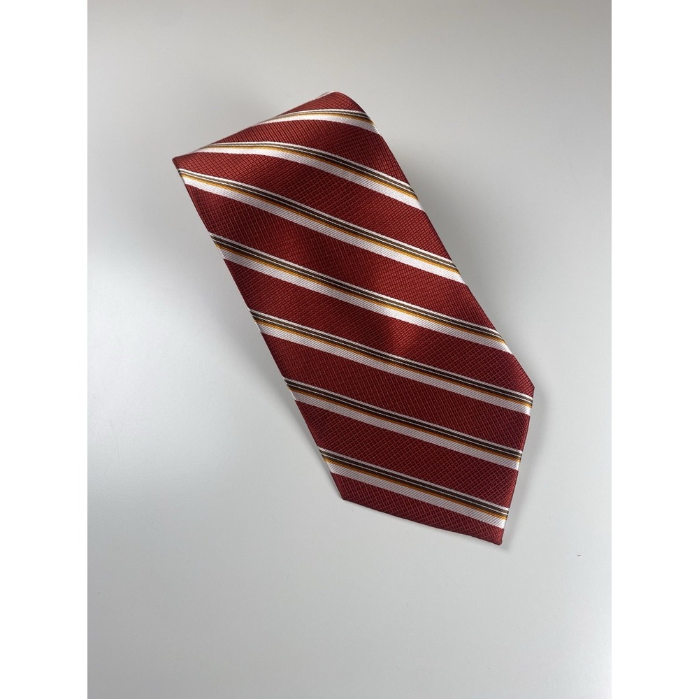 Red & White‎ Striped Tie Men's Necktie W 3 1/2" L 60"
